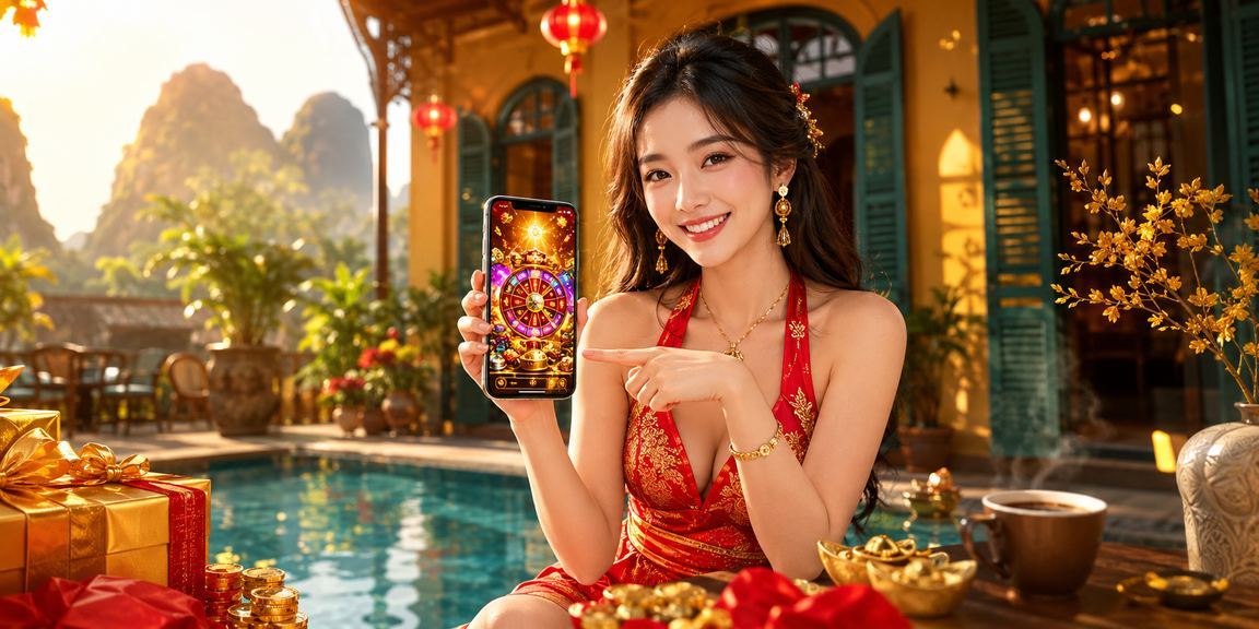 Người dùng VIP tại Ninh Bình thưởng thức cà phê và kiểm tra ưu đãi điểm thưởng trên điện thoại